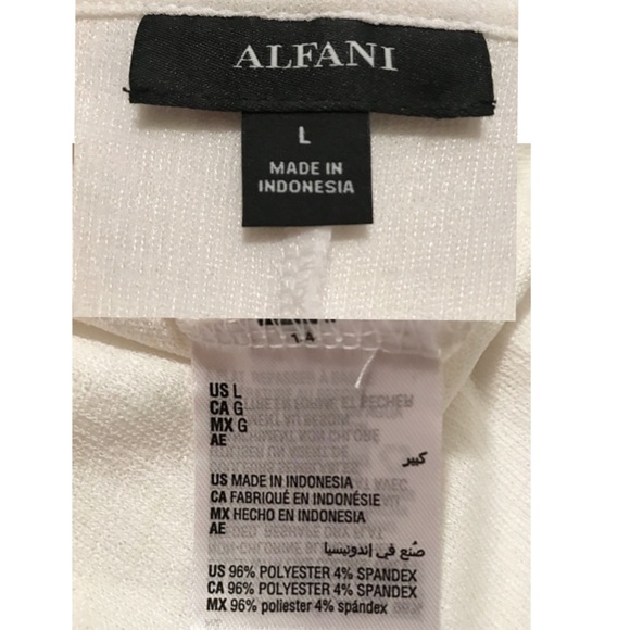 NWT Alfani, Deco Breeze, Cinched Front Top - Picture 8 of 10